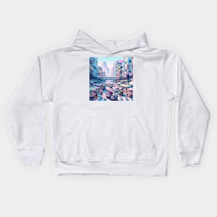 Bangkok Street Illustration Kids Hoodie